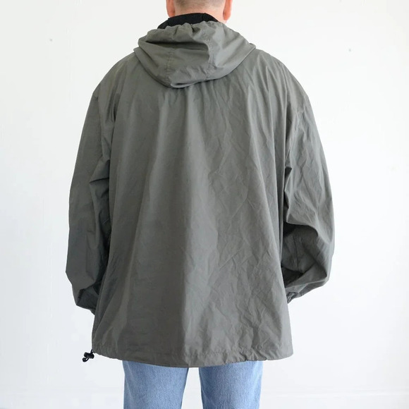 Vintage Tommy Hilfiger Grey Windbreaker Raincoat with Hood Size XXL - Picture 4 of 15